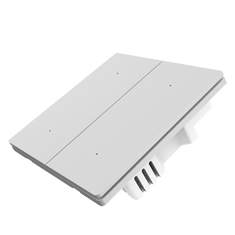 Dispositivo de fiação de 2 grupos Tuya Smart Wall Switch