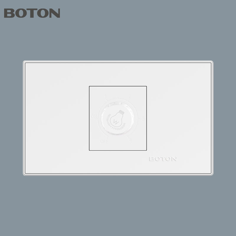 Interruptor de parede com dimmer de velocidade de ventilador retangular para apartamento