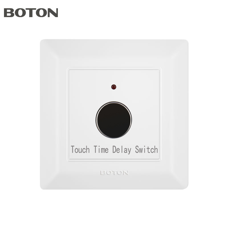 Interruptor do sensor de atraso de tempo de toque branco para apartamento 