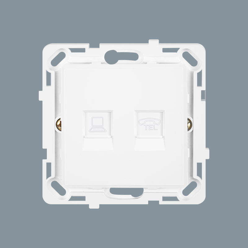 Tomada de parede para decoração de telefone e computador para apartamento 