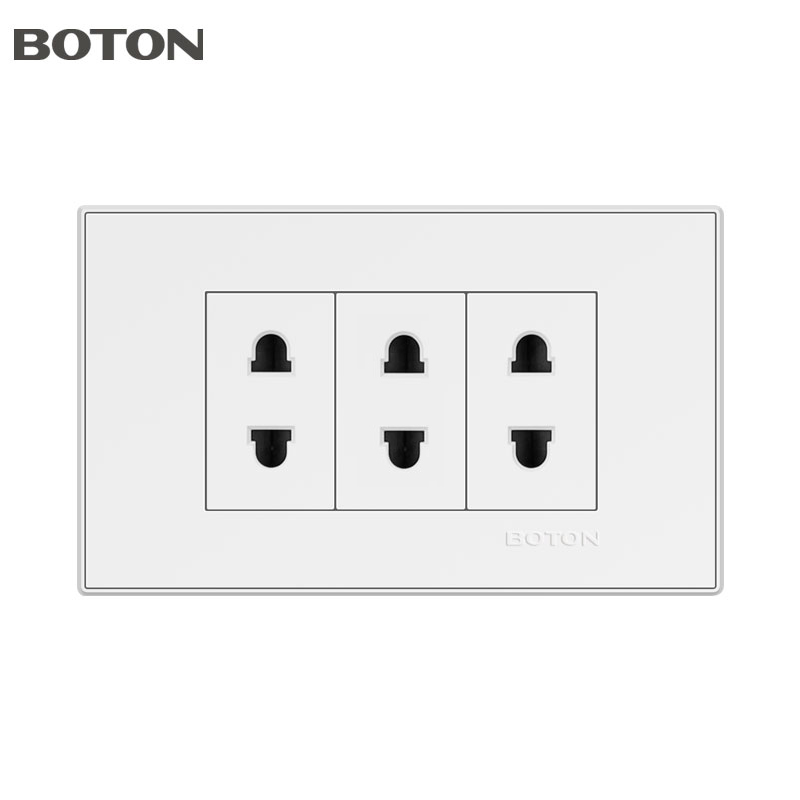 Soquete de interruptor de parede multifuncional doméstico de 6 pinos